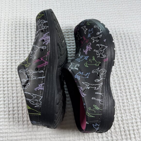 Dansko Womens Black Kane Dogs Mule Clogs Sz 40 - Picture 6 of 10